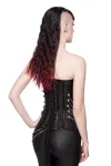 Punk/Gothic-Corsage aus Brokat schwarz von Ocultica kaufen - Fesselliebe