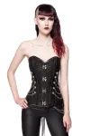 Punk/Gothic-Corsage aus Brokat schwarz von Ocultica kaufen - Fesselliebe