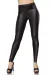 Winter Wetlook Leggings schwarz