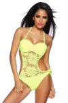 Neckholder-Monokini neongelb kaufen - Fesselliebe