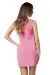 Kleid pink/gemustert