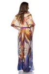 Premium-Kaftan mit Strass orange/lila/blau kaufen - Fesselliebe