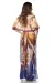 Premium-Kaftan mit Strass orange/lila/blau