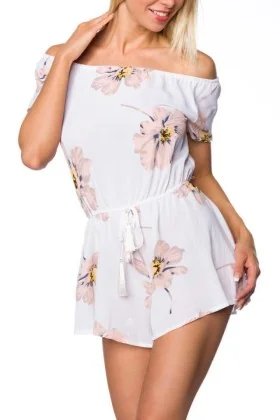 Playsuit weiß/gemustert