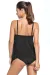 Tankini mit Spitzen-Top schwarz