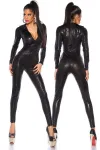 Wetlook-Overall schwarz kaufen - Fesselliebe