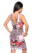 Kleid mit Ornament rosa