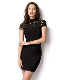 Bandage-Shape-Kleid schwarz kaufen - Fesselliebe