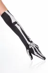 Skeletthandschuhe schwarz/weiß kaufen - Fesselliebe