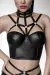 Harness-Wetlook Top schwarz von Saresia