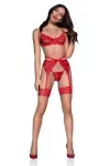 Spitzen-Set Cr4413 Rot von Chilirose kaufen - Fesselliebe