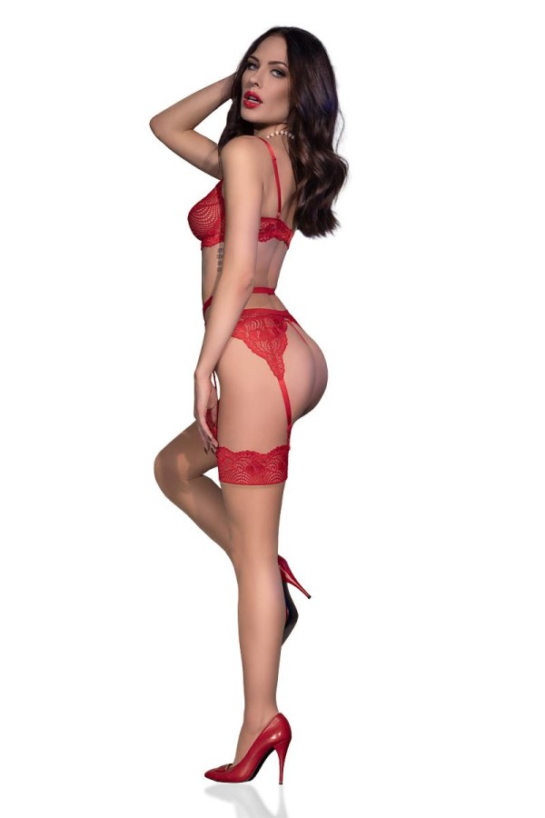 Spitzen-Set CR4413 rot von Chilirose kaufen | Fesselliebe