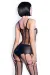 Bodystocking-Set CR4476 schwarz von Chilirose