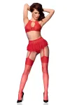 Spitzen-Set Cr4466 Rot von Chilirose kaufen - Fesselliebe