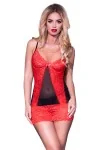 Babydoll Cr3020 Rot/Schwarz von Chilirose kaufen - Fesselliebe