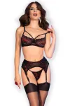 Spitzen-Set CR4693 schwarz/rot von Chilirose kaufen - Fesselliebe