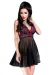 Babydoll Cr4214 Schwarz/Pink von Chilirose