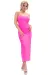 Langes Kleid Cr4379 Hot Pink von Chilirose