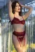 Dessous-Set CR4607 rot von Chilirose