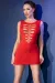 Nahtloses Minikleid Cr4622 Rot von Chilirose