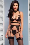 Spitzen-Set Cr4636 Schwarz von Chilirose kaufen - Fesselliebe