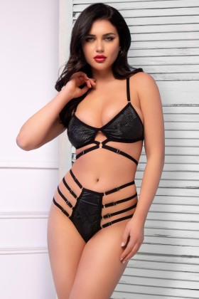 Snake-Set CR4637 schwarz von Chilirose kaufen | Fesselliebe