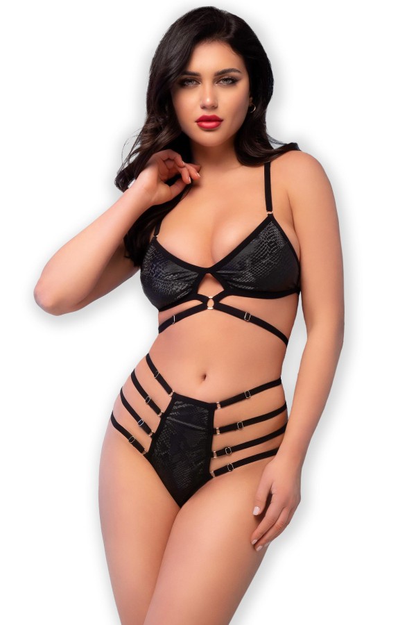 Snake-Set CR4637 schwarz von Chilirose kaufen | Fesselliebe