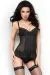 Babydoll-Set Cr3791 Schwarz von Chilirose