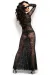 Langes Spitzenkleid Cr4049 Schwarz von Chilirose