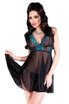 Babydoll Cr4214 Schwarz/Blau von Chilirose kaufen - Fesselliebe