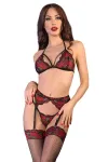 Spitzen-Set Cr4468 Schwarz/Rot von Chilirose kaufen - Fesselliebe