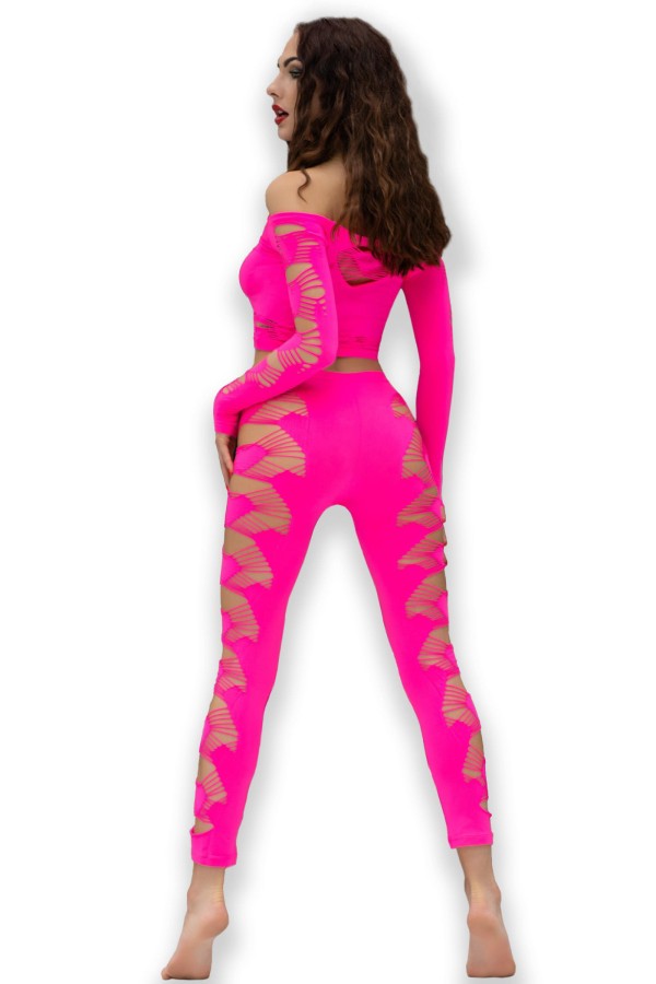Top + Leggings CR4632 pink von Chilirose kaufen | Fesselliebe