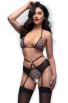 Wildcat-Set Cr4634 Schwarz/Beige von Chilirose kaufen - Fesselliebe