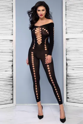 Bodystocking CR4646 schwarz von Chilirose