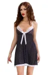 Babydoll Cr4459 Schwarz/Weiß von Chilirose kaufen - Fesselliebe