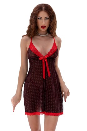 Babydoll CR4459 schwarz/rot von Chilirose kaufen | Fesselliebe