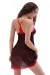 Babydoll CR4459 schwarz/rot von Chilirose