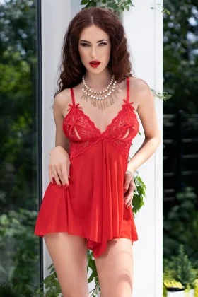 Babydoll CR4461 rot von Chilirose