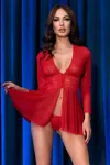 Negligee Cr4469 Rot von Chilirose kaufen - Fesselliebe