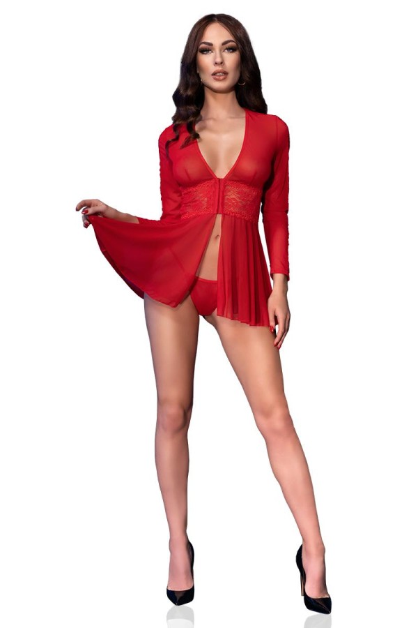 Negligee CR4469 rot von Chilirose kaufen | Fesselliebe