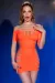 Nahtloses Minikleid CR4704 neonorange von Chilirose