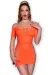 Nahtloses Minikleid CR4704 neonorange von Chilirose