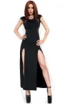 Langes Kleid Cr3858 Schwarz von Chilirose kaufen - Fesselliebe