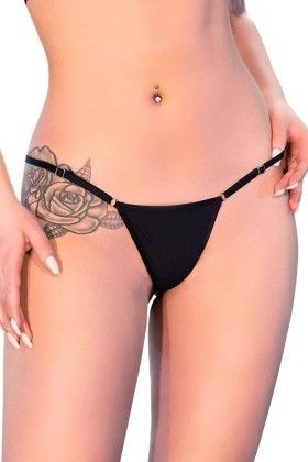 Mini-String CR4382 schwarz von Chilirose kaufen | Fesselliebe