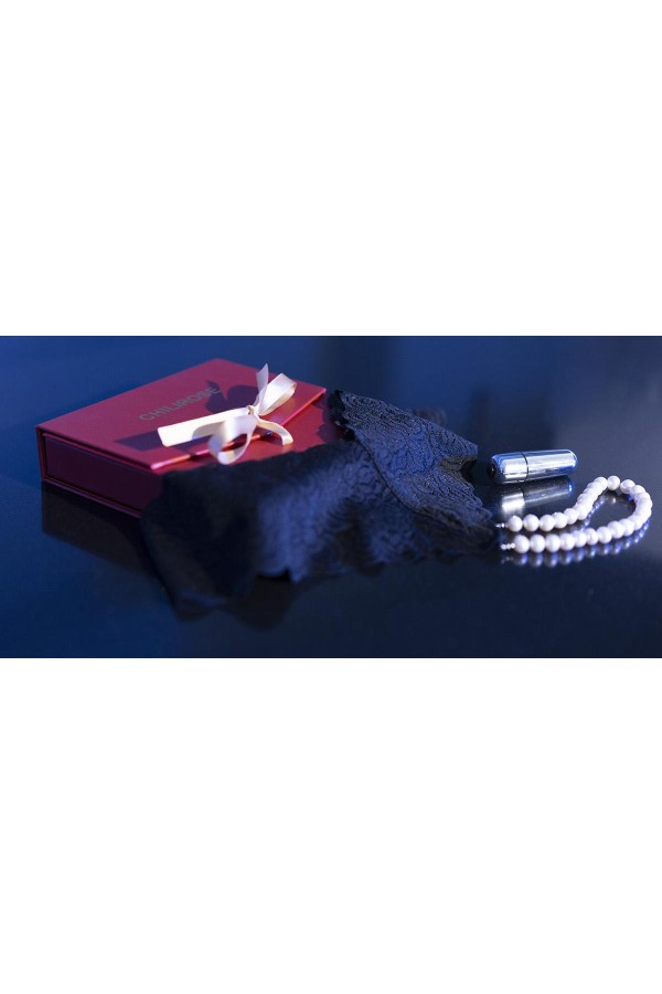 Perlenstring schwarz + Minivibrator CR4395 von Chilirose kaufen | Fesselliebe