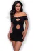 Nahtloses Minikleid CR4671 schwarz von Chilirose