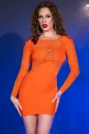 Minikleid CR4682 neonorange von Chilirose kaufen - Fesselliebe