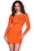 Minikleid CR4682 neonorange von Chilirose