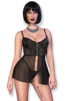 Corsagen-Set CR4612 schwarz von Chilirose kaufen | Fesselliebe