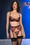 Lingerie-Set CR4694 schwarz/rot von Chilirose kaufen - Fesselliebe